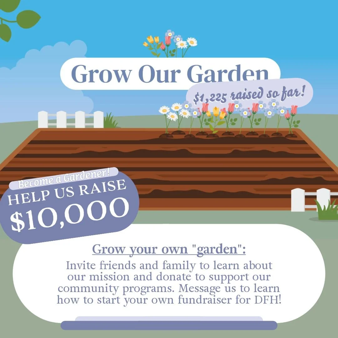 We are filling up our garden and raising funds to support our community through programs that build job readiness skills, promote nutrition, and connect neighbors with important health information and resources. We're 1/8th of our way to our goal! Do