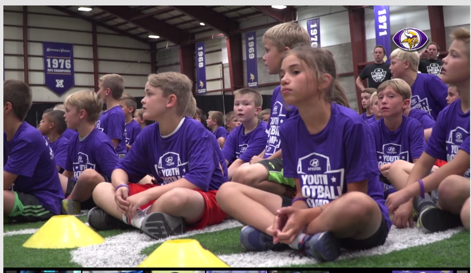 Click to see video from the Annual Free Football Camp sponsored by Hyundai →