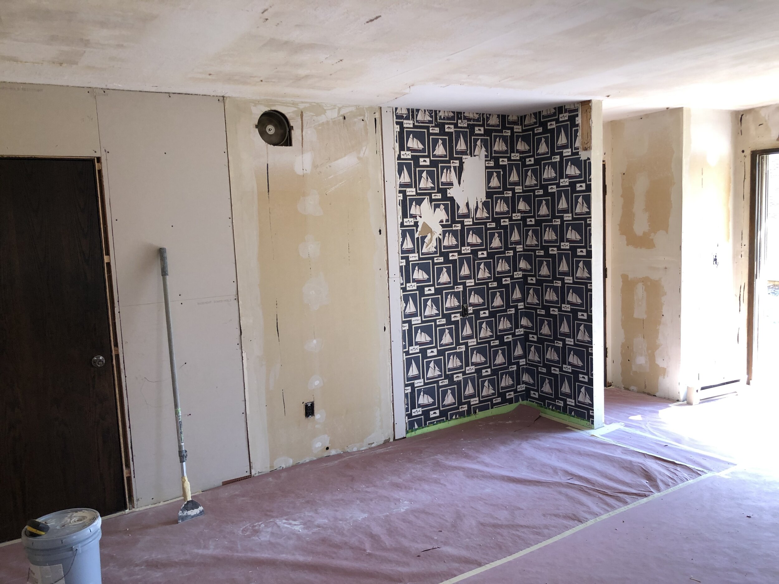 Old Paneling Removed