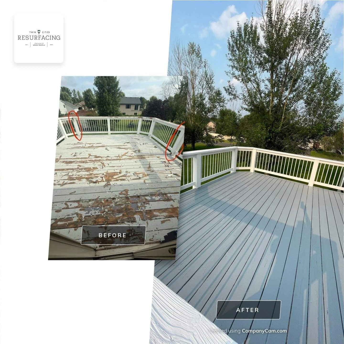 Peeling Deck Twin Cities