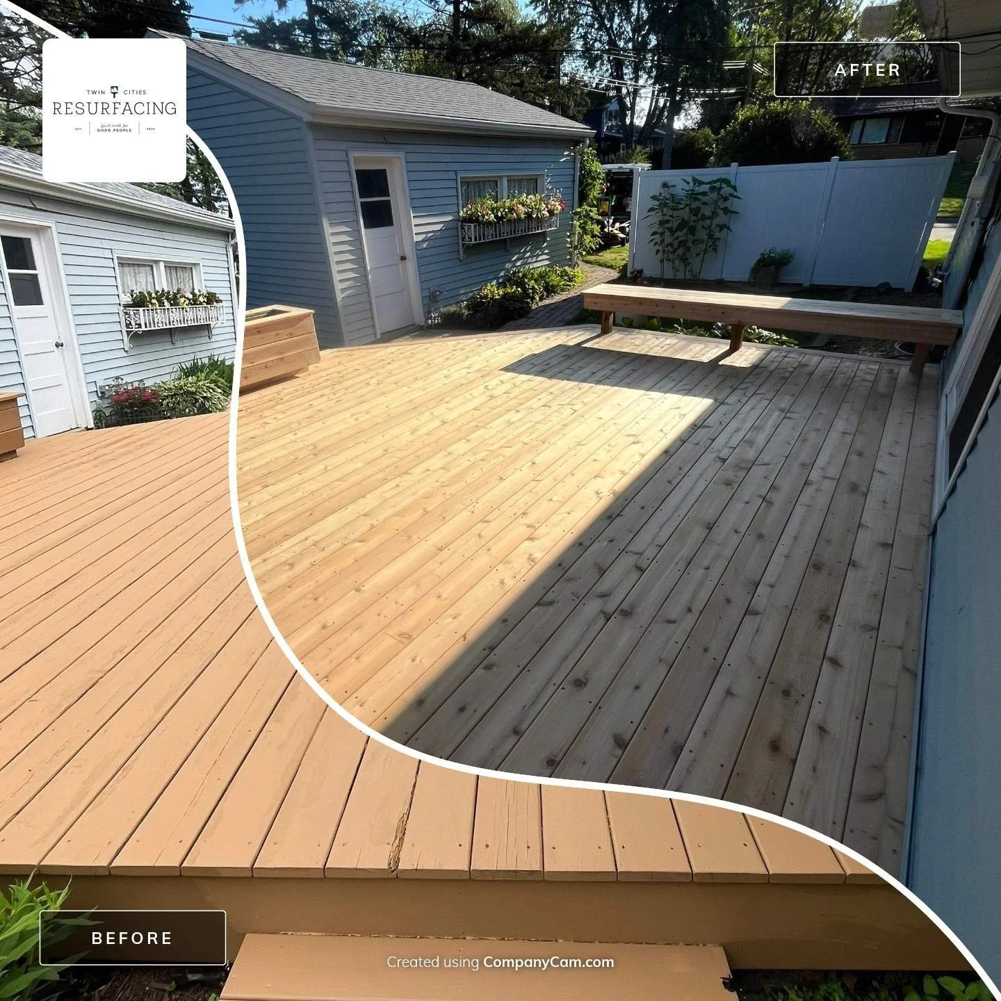 Professionally Refinished Deck