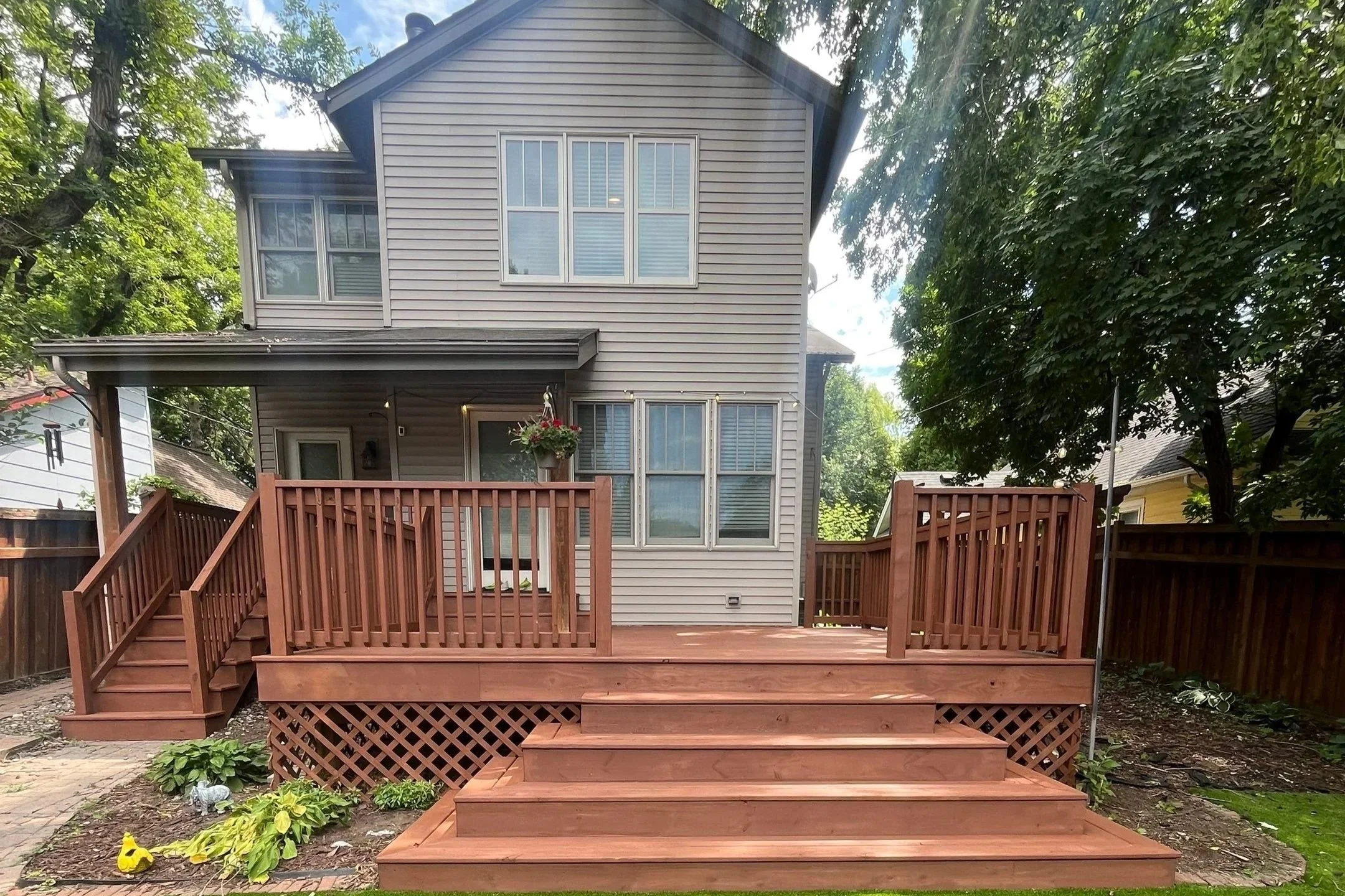 Deck refinishing in Edina Minnesota