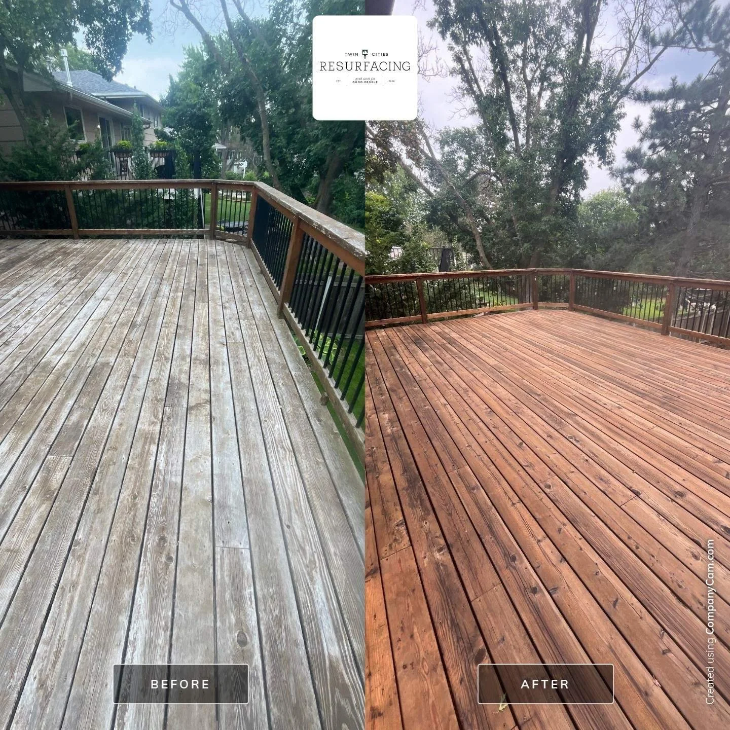 How long does deck stain last in MN?