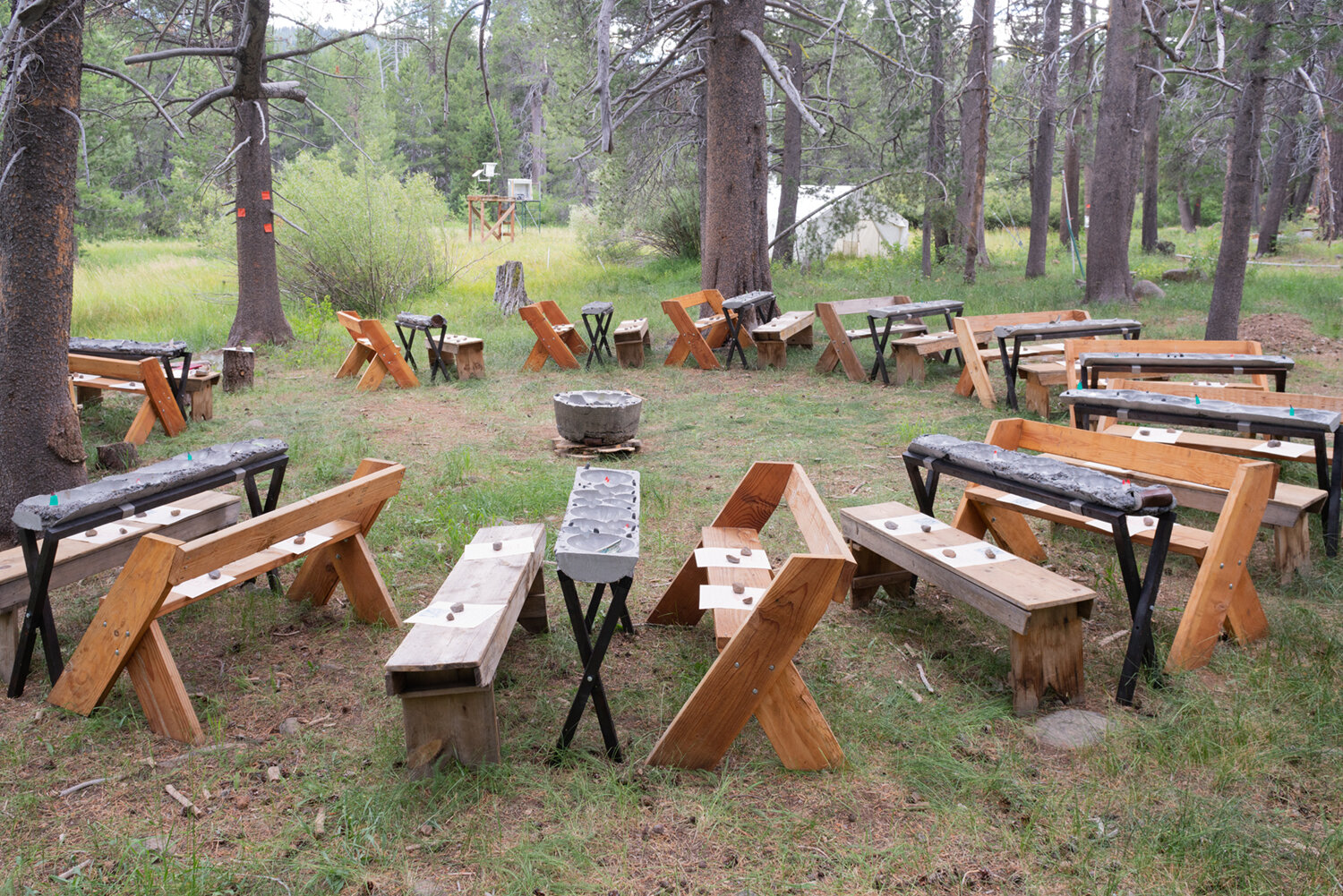 Array of Twelve Troughths and Aldo Leopold benches surrounding the Great Basin 