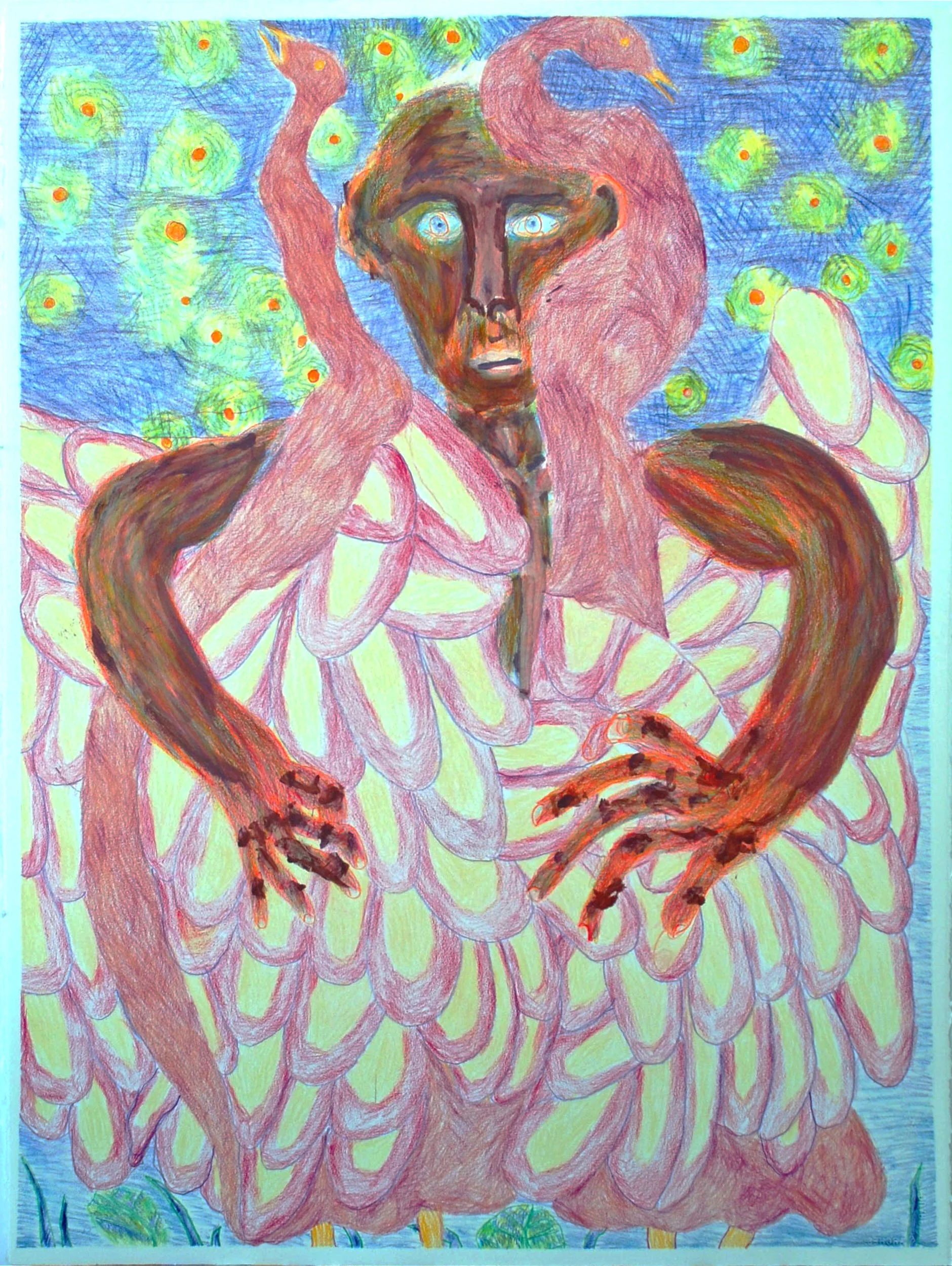 In Rapture Unabating, colored pencil on paper, 2019.jpg