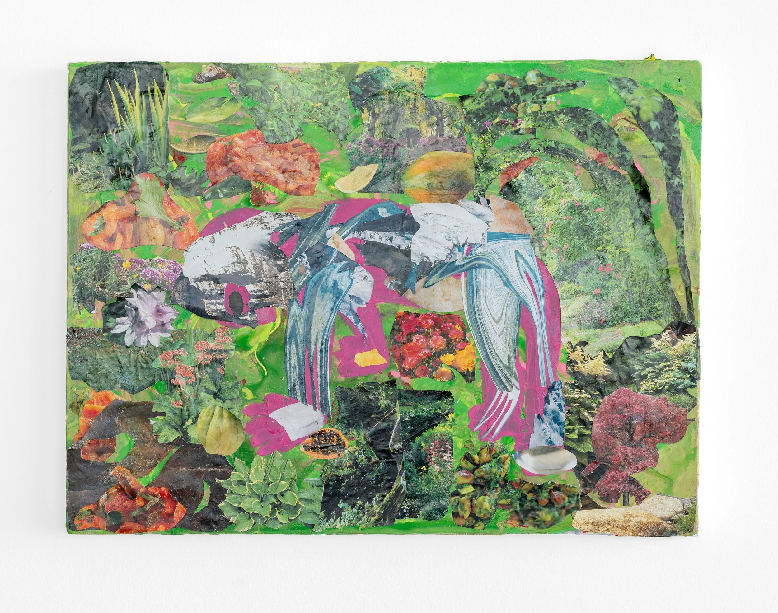 Garden crawl, 18%22x24%22, collage and acrylic on canvas, 2026.jpg