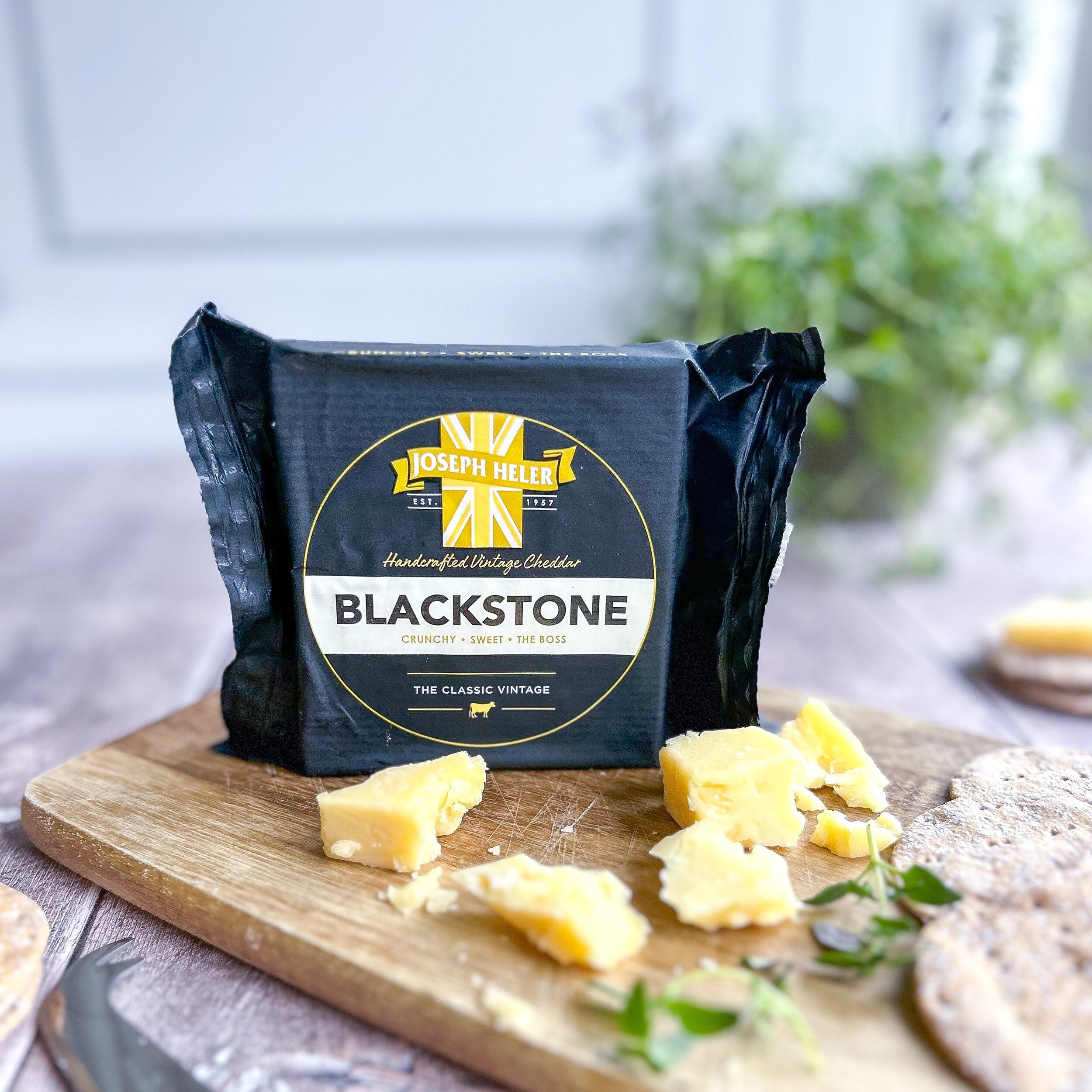 CRUNCHY - SWEET - THE BOSS⁣
⁣
Our Blackstone cheddar sits proudly as one of Joseph Heler&rsquo;s signature products. ⁣
⁣
We age our cheddar slowly and our cheese graders only release each batch when the rich, robust and slightly sweet flavour has dev