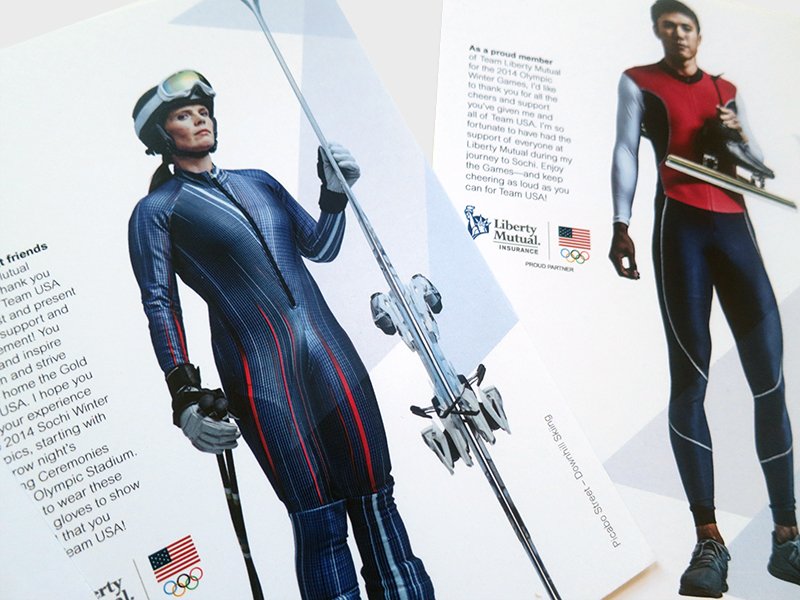 Liberty Mutual Insurance Visual identity of print and web campaigns—including the 2014 Winter Olympics and Fifa World Cup.