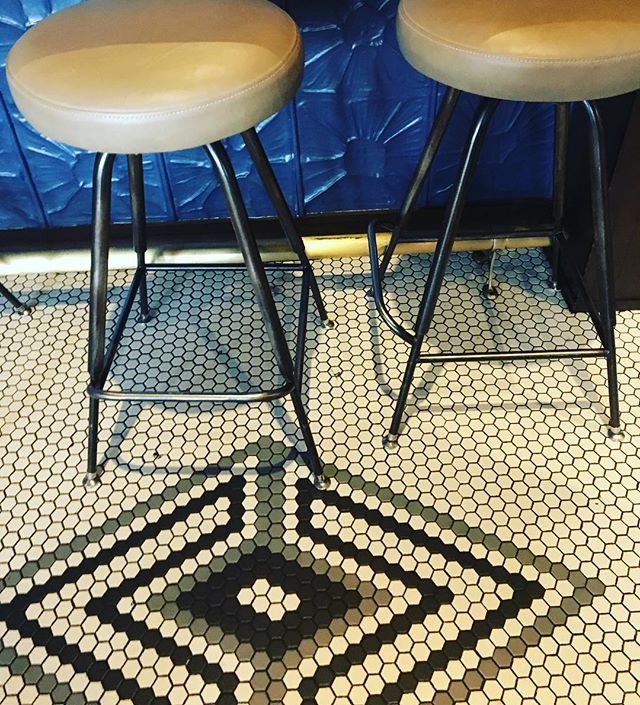 Loving this tile design detail at Compere Lapin. #interiordesign#interior #interiordetails#neworleans#interiorinspiration#restaurantdesign  #comperelapin#cabellcooperdesign