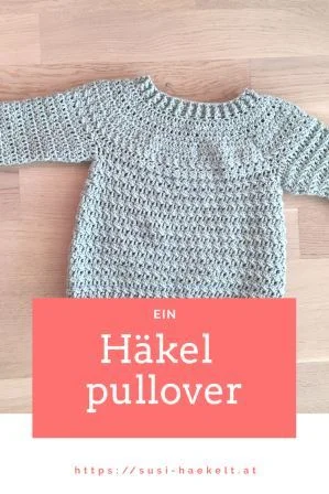 Ein Häkelpullover im Sommer aus wunderbar weicher Baumwolle