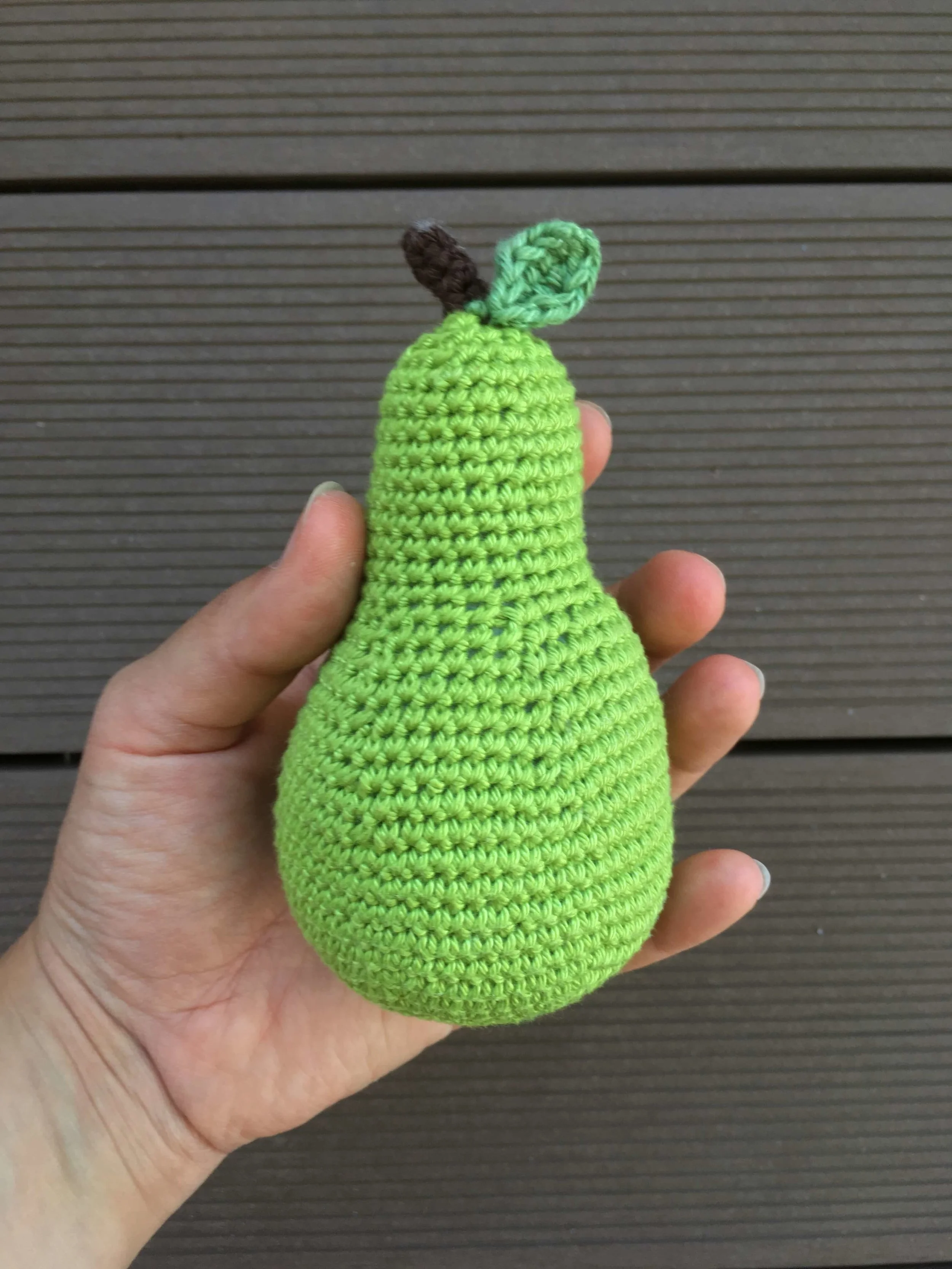 Obstkorb Teil 2 - Häkelanleitung Birne