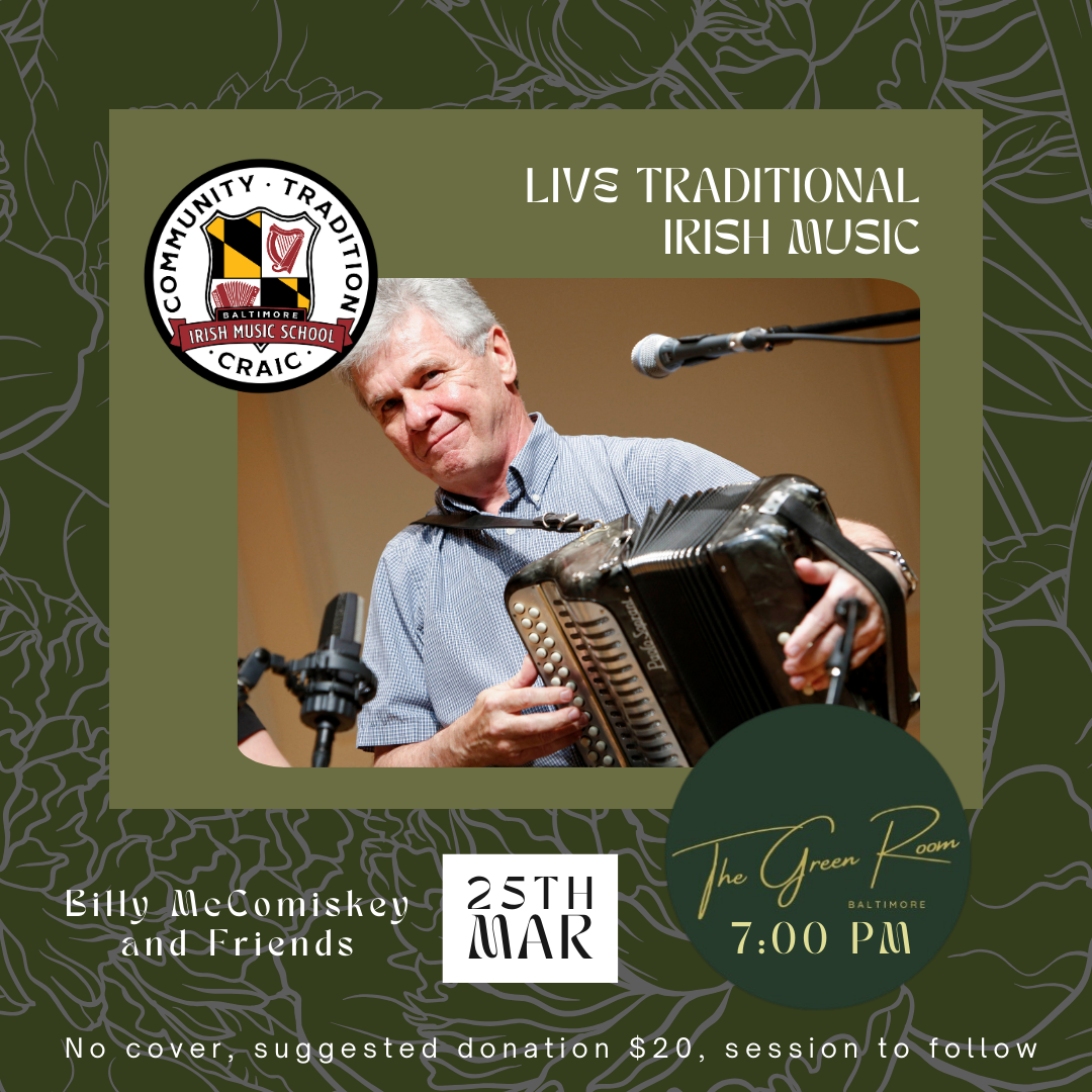 Irish Music Night with Billy McComiskey and Friends