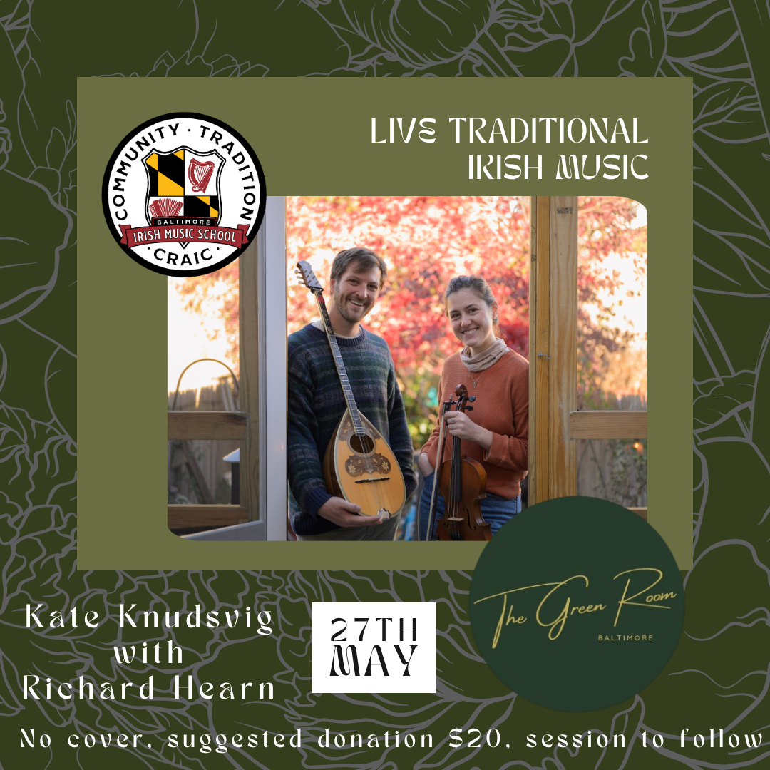 Irish Music Night with fiddler Kate Knudsvig and accompanist Richard Hearn