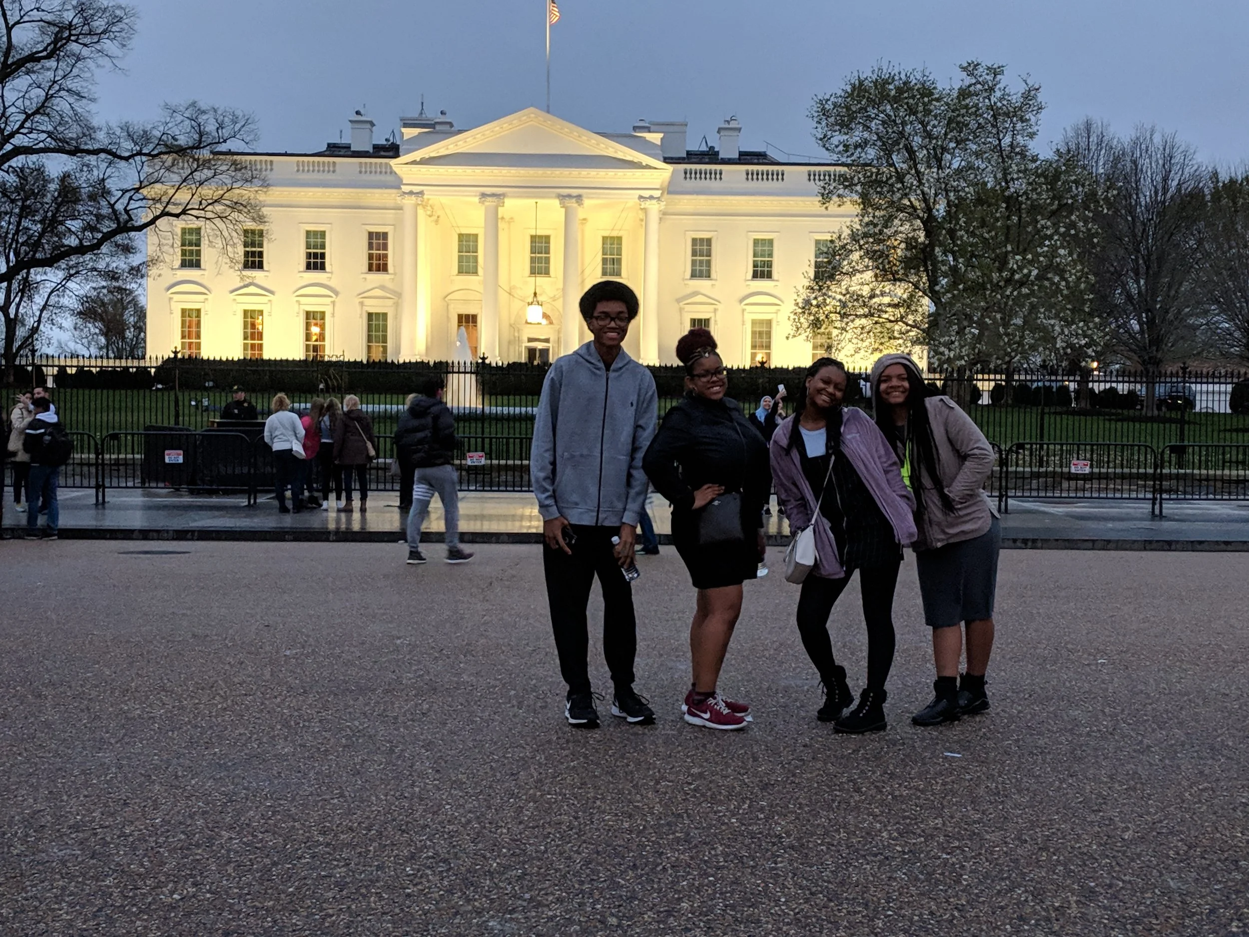 2018-2019 Grand Prize Winners in front of the White House.