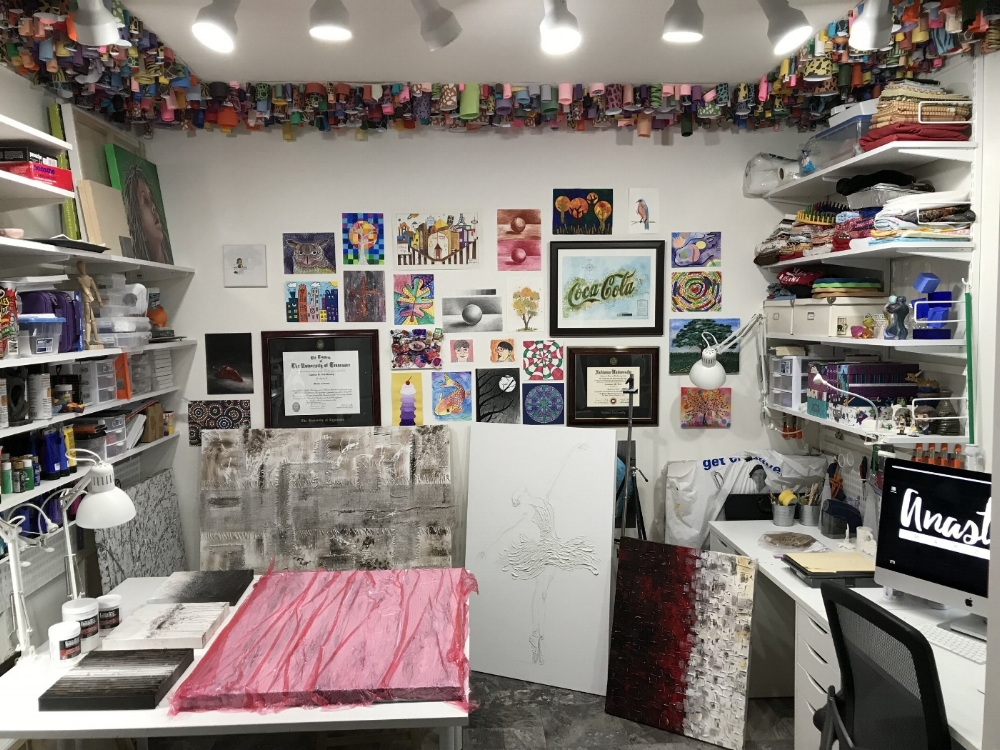 The artist's studio