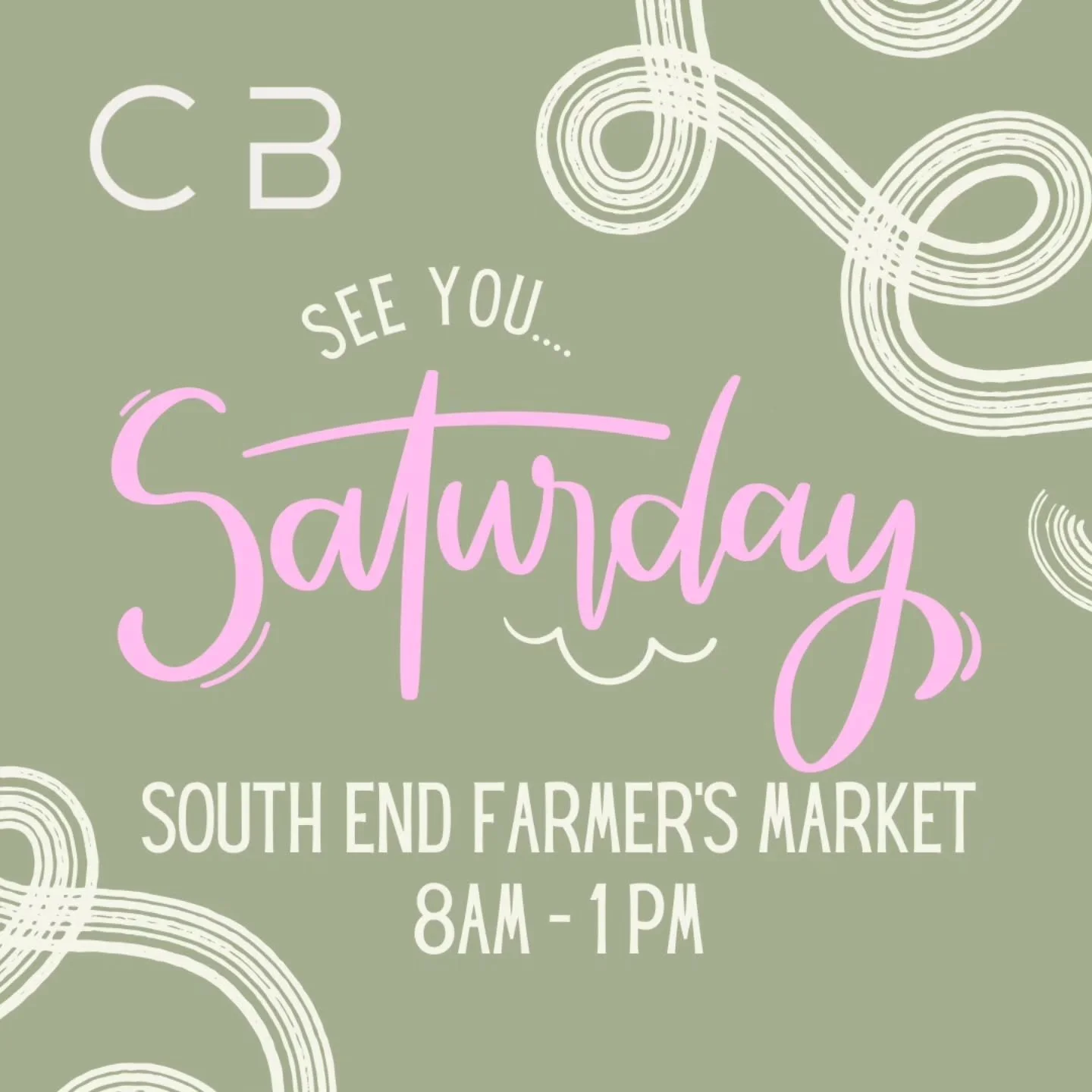 The weather will be amazing this weekend. Come out and join us and your local community farmers this Saturday at the South End Farmer's Market! All of your favorites are in stock. White Tea + Thyme? Champagne + Citrus? We've got you covered 😉. #cand