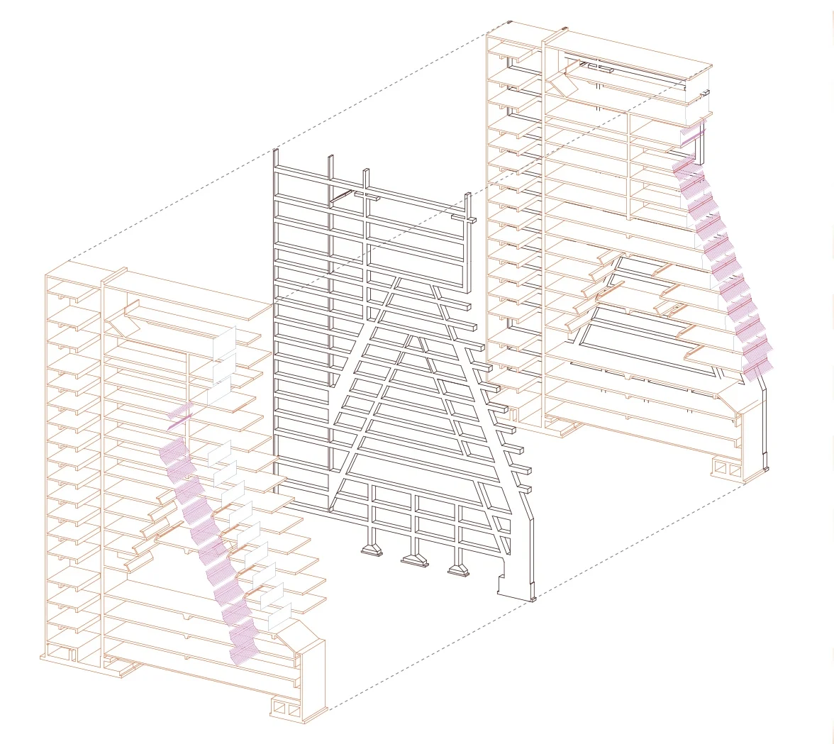 La Pyramide (section) 1973 Rinaldo Olivieri