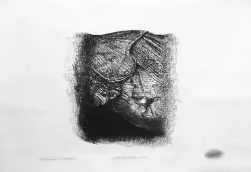 From the series: Black ... Ink on cardboard. 43 in x 29 in. 2005