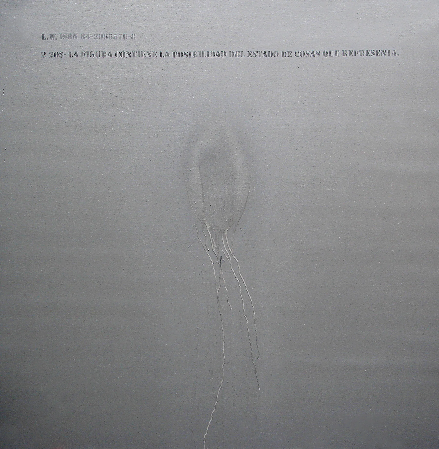From the series: Immanence. 01. Silver enamel on canvas. 53 in x 53 in. 2006