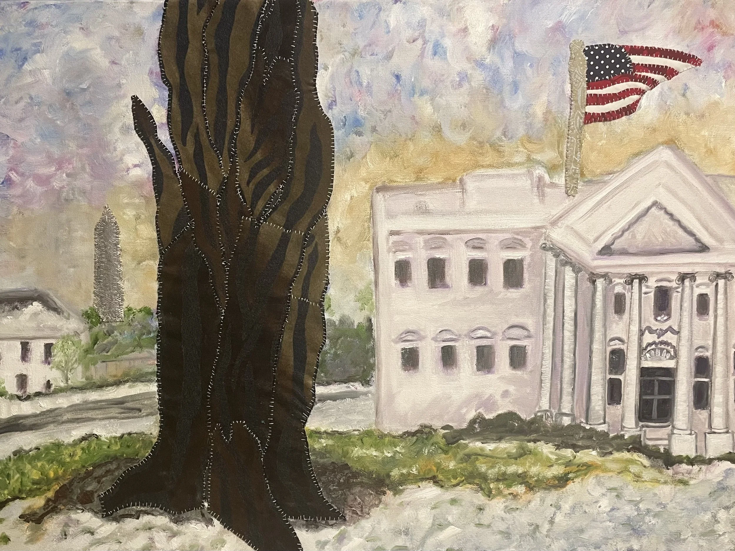 Snow early am Whitehouse