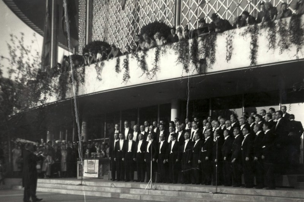 At the Brussels World's Fair in 1958