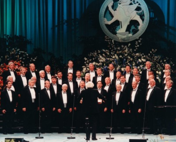 Competing at the Eisteddfod Choral Festival, 2000