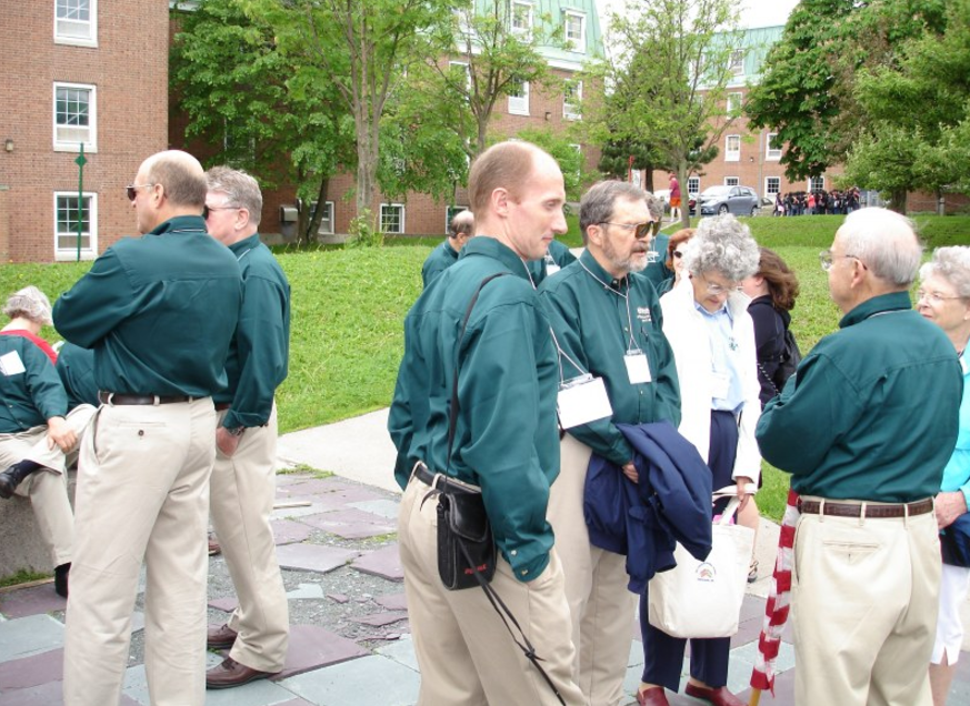 Awaiting the opening ceremonies in St. John's, Newfoundland, 2005