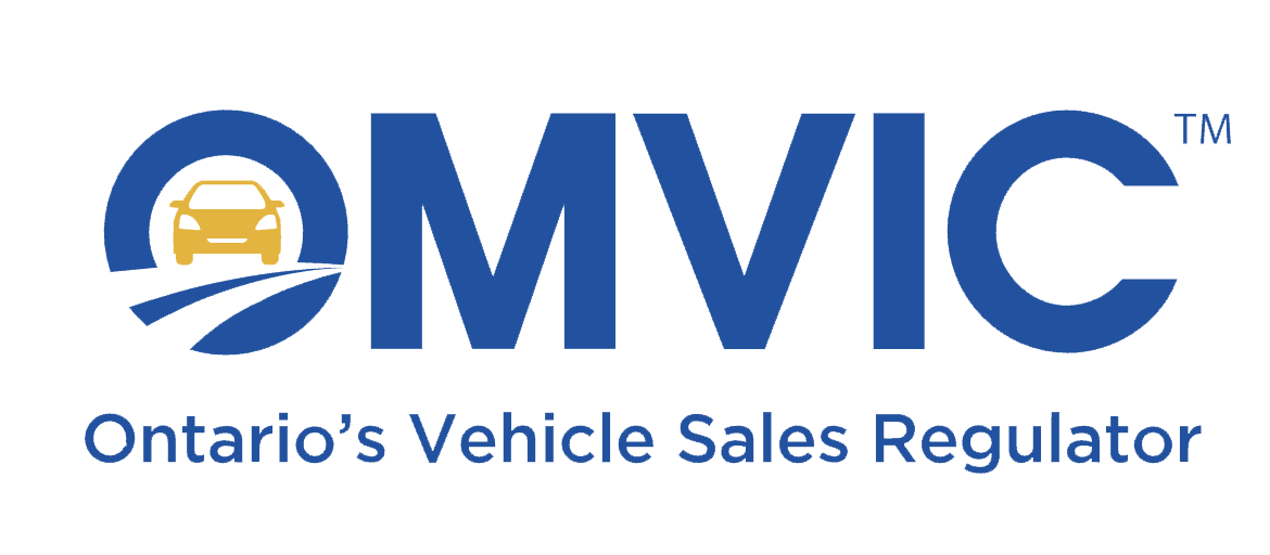 OMVIC Ontario Motor Vehicle Industry Council logo — required licence for Ontario car dealers