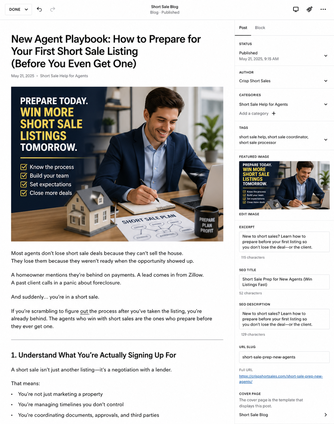 New Agent Playbook: How to Prepare for Your First Short Sale Listing (Before You Even Get One)