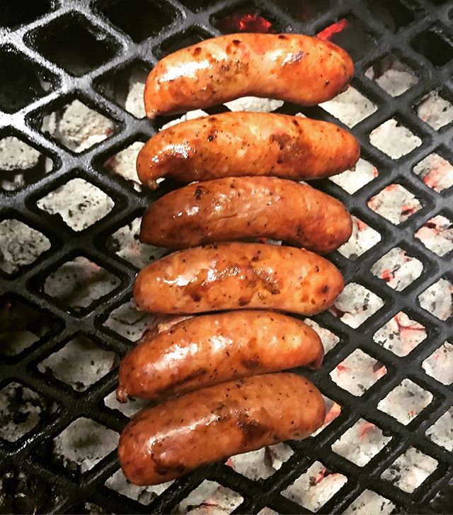 A little change of weather never changes our mind about #grilling some #mertzsausage