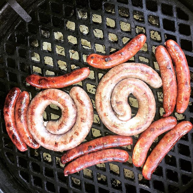 What are y&rsquo;all doing today?  Perfect weather to #grill some #mertzsausage