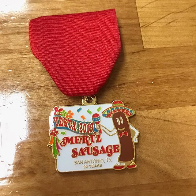 90 years in business &amp; our 1st #fiestamedal is now available!! Medal is $10 and can be purchased at Mertz Sausage, 619 Cupples Road. Get them while they last!  #fiesta2019