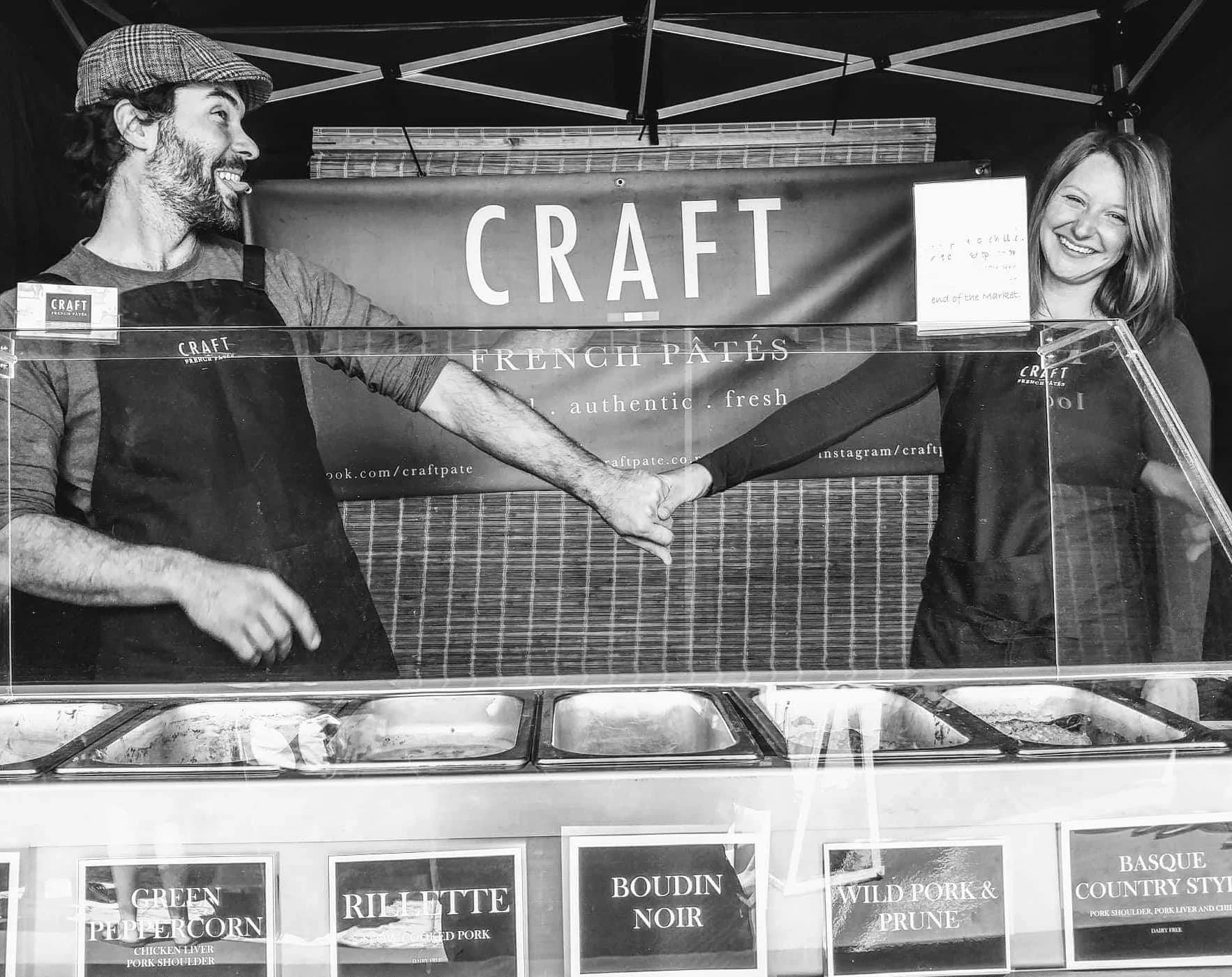 Us at the market in Nelson Photo: R.Sacchettini