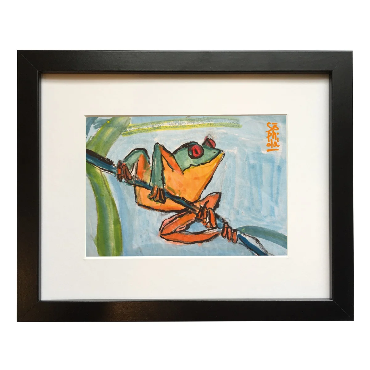 Happy Wegel Tailing Meckber Framed Print