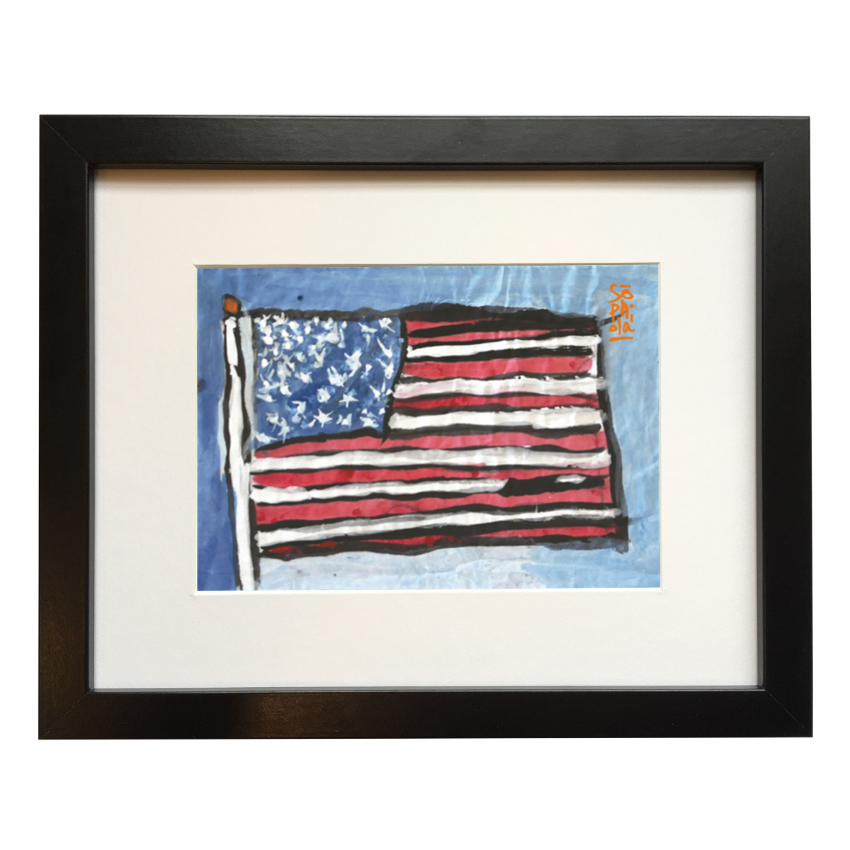 US Flag Framed Print