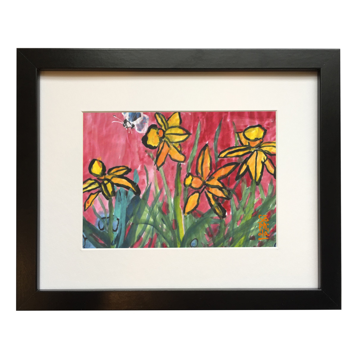 In The Garden Framed Print