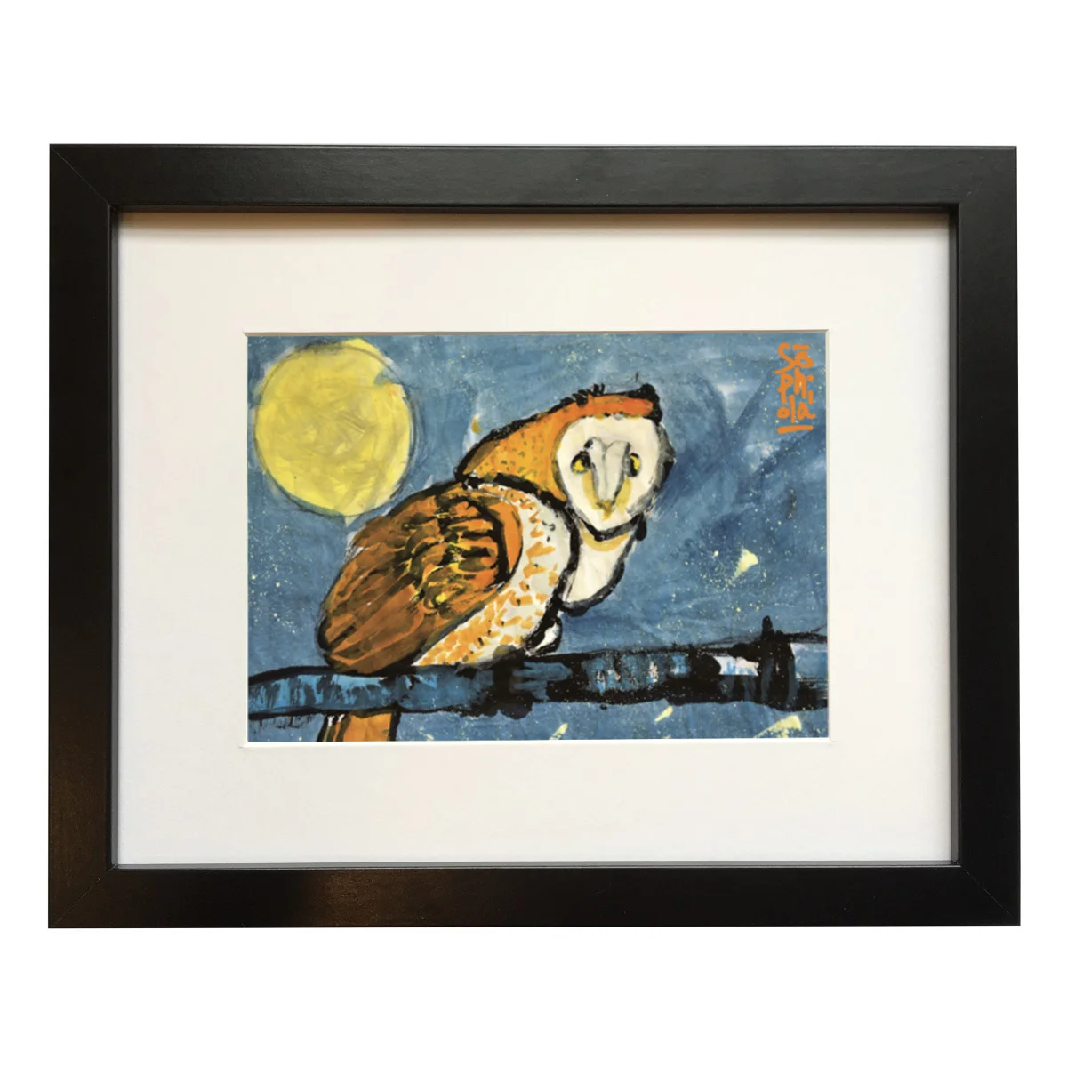 Moon Alley Owlette Framed Print