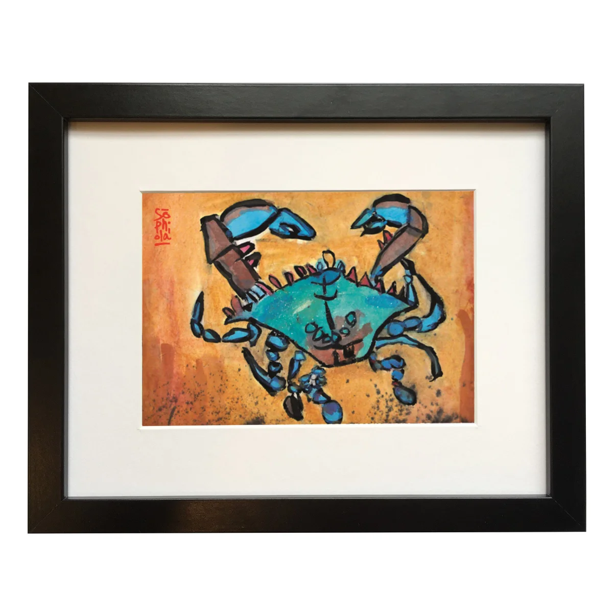 Pirate Crabby Framed Print