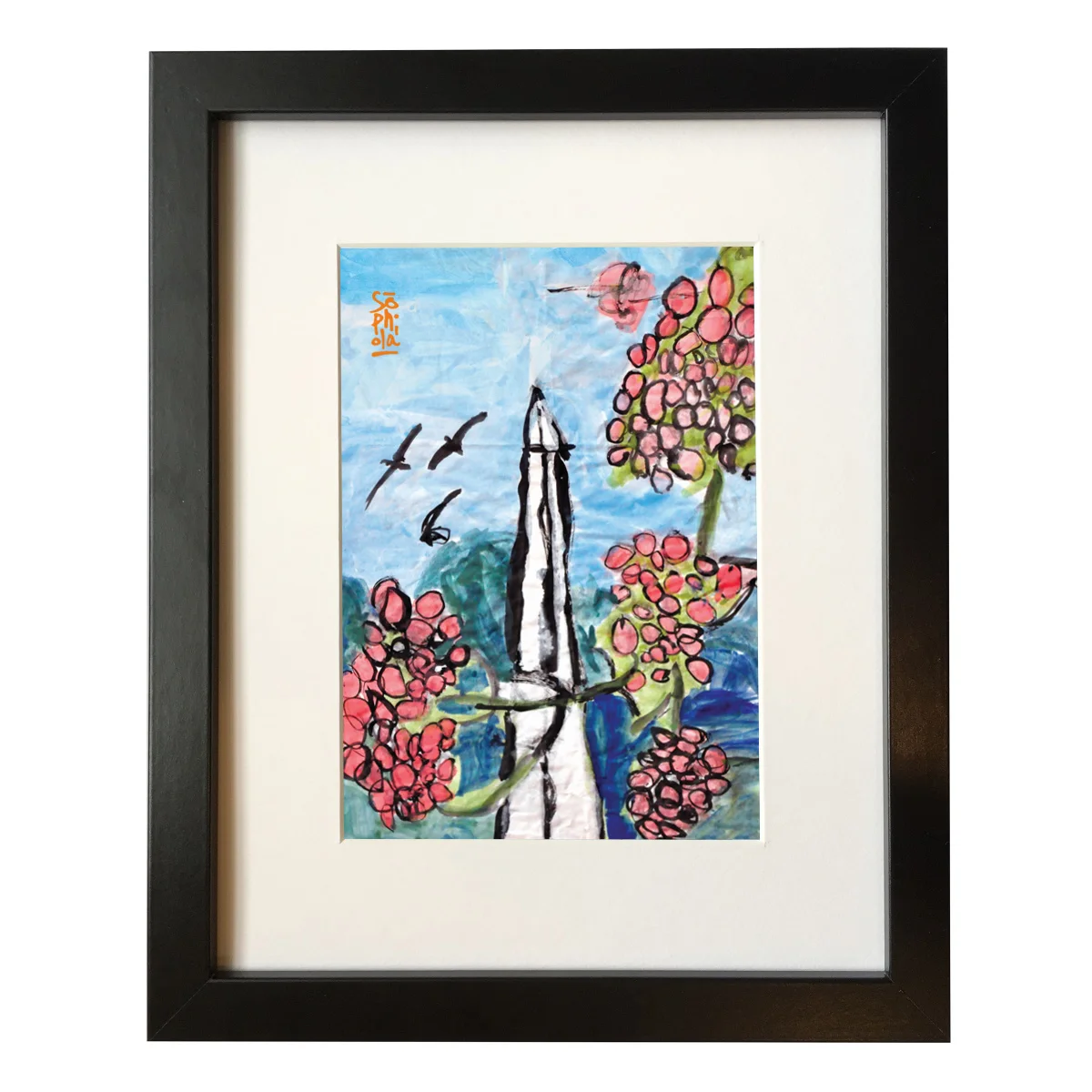 WASHINGTON MONUMENT FRAMED PRINT