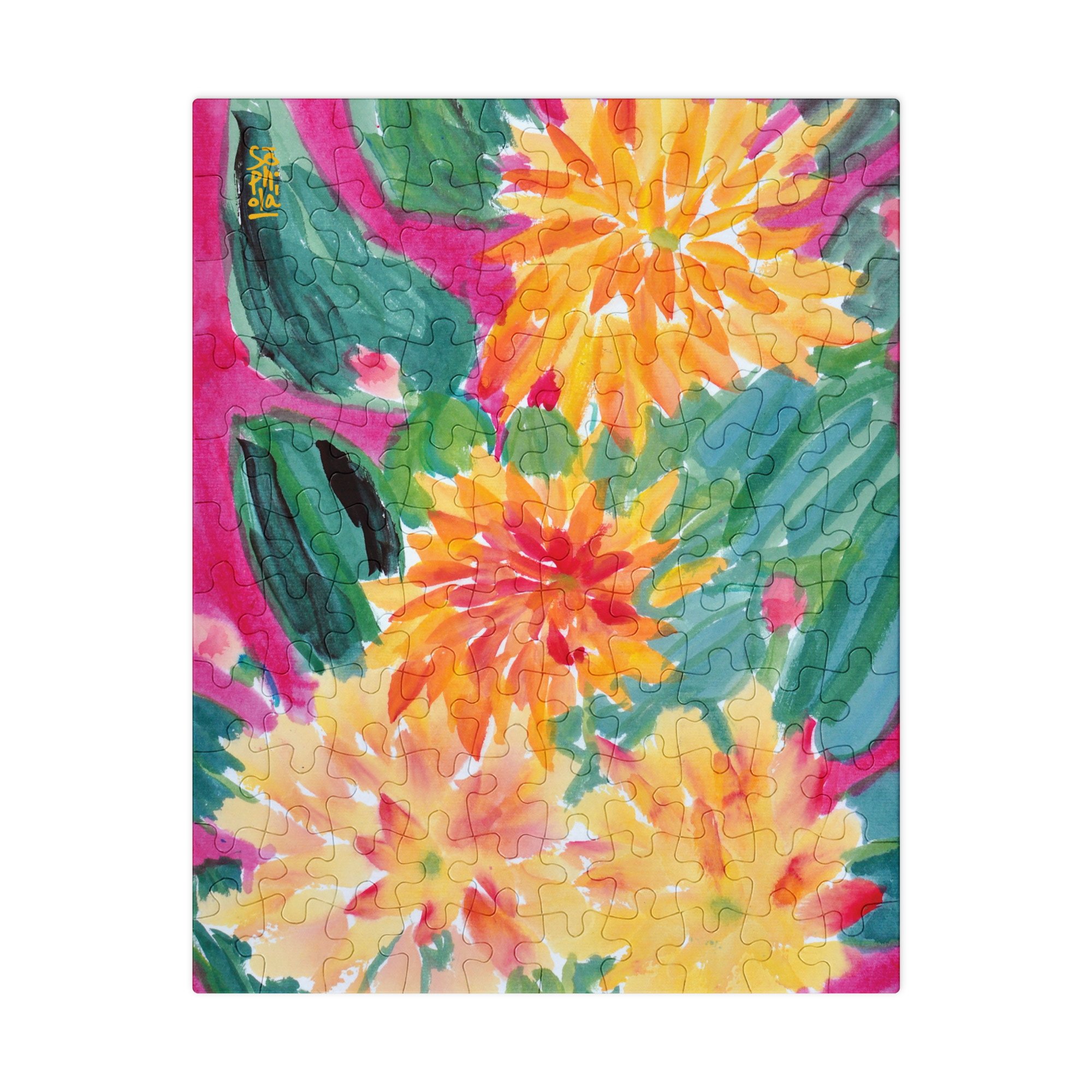 Orange Chrysanthemum jigsaw puzzle