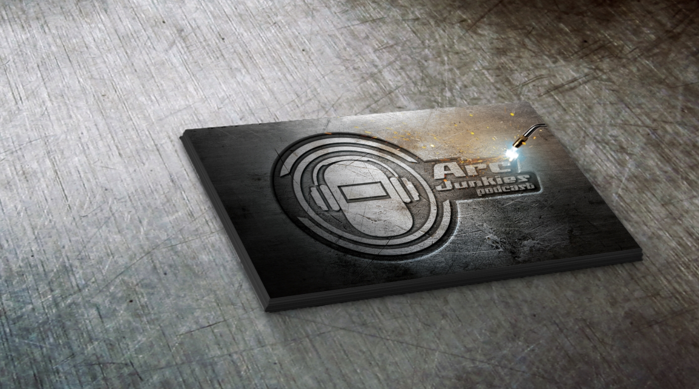 Arc Junkies Podcast - Business Card Design Mockup