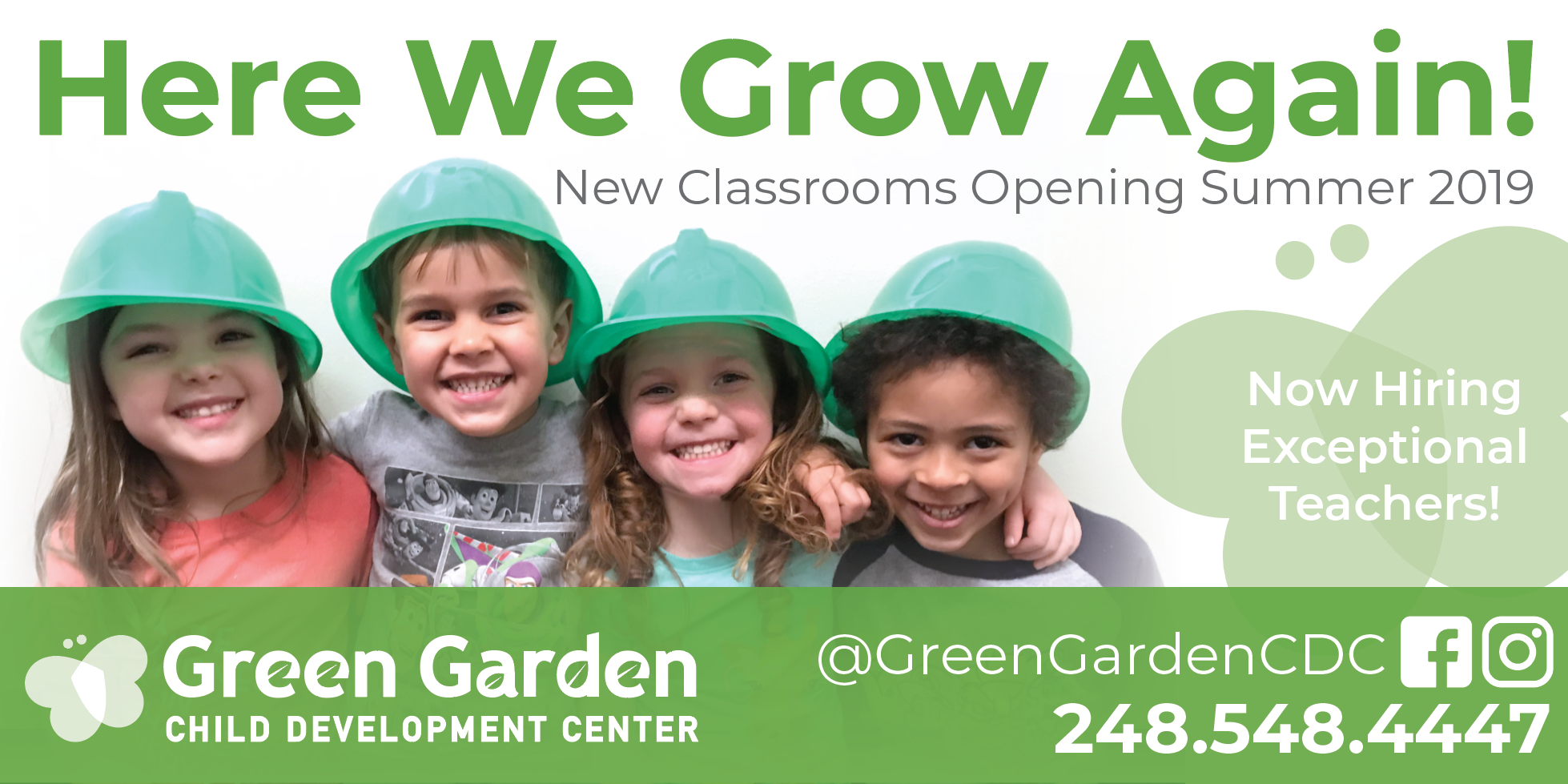 Green Garden Child Development Center - Banner Design