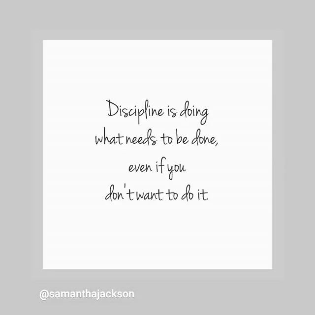 Someone said you need discipline to be disciplined. 
Makes sense.