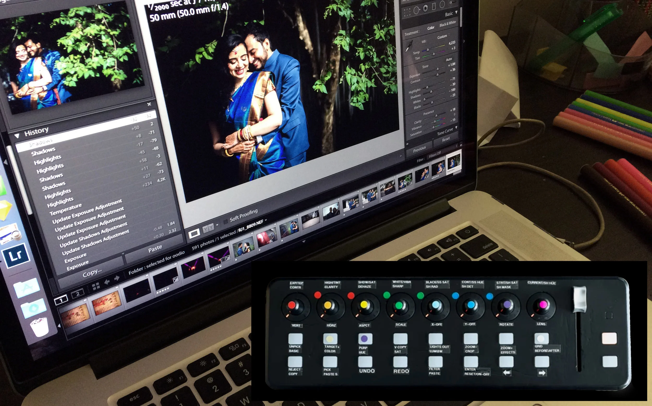 Interfacing Lightroom with Behringer X-Touch Mini MIDI Controller