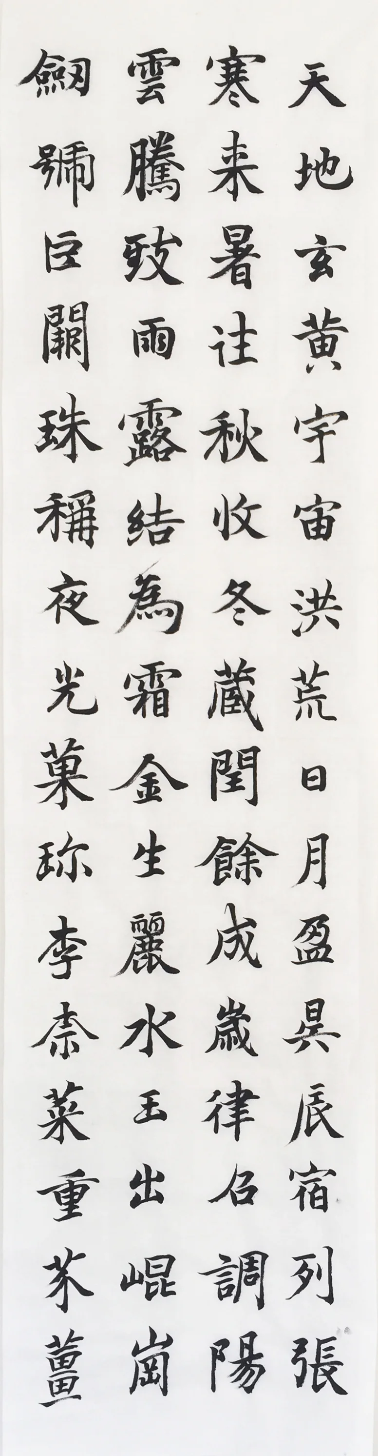 Zhiyong Kai Script (Excerpt from Thousand Character Classic)