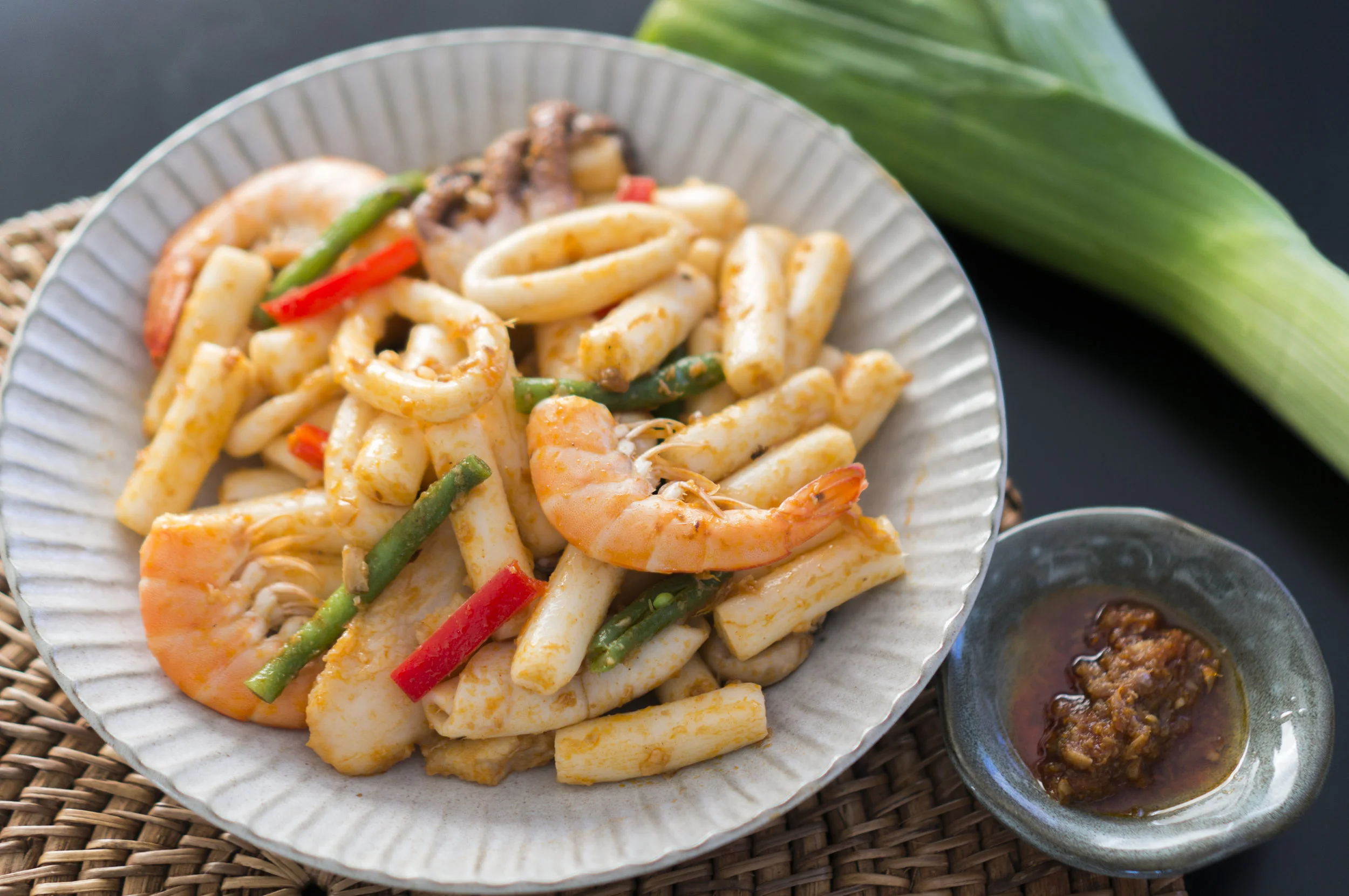 蝦膏大蝦魷魚炒年糕