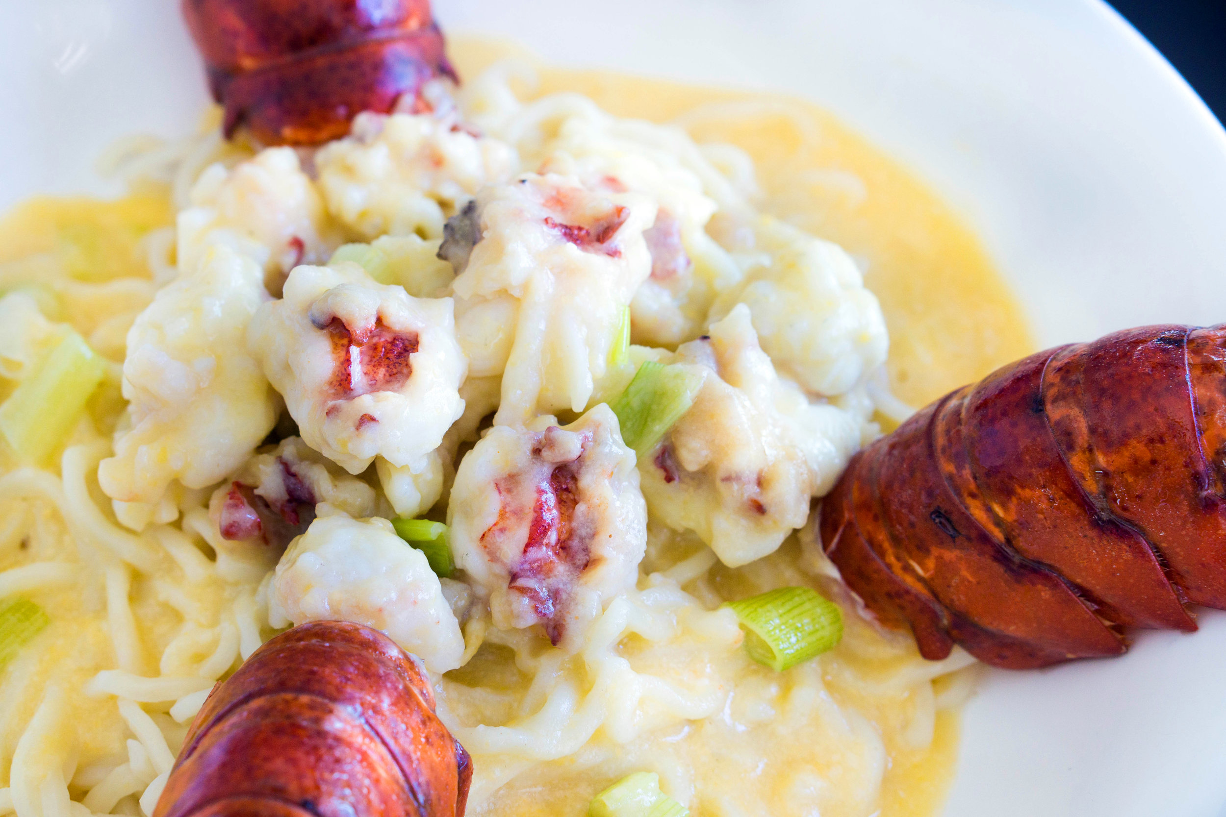 LOBSTER RAMEN IN CREAM & CHEESE SAUCE