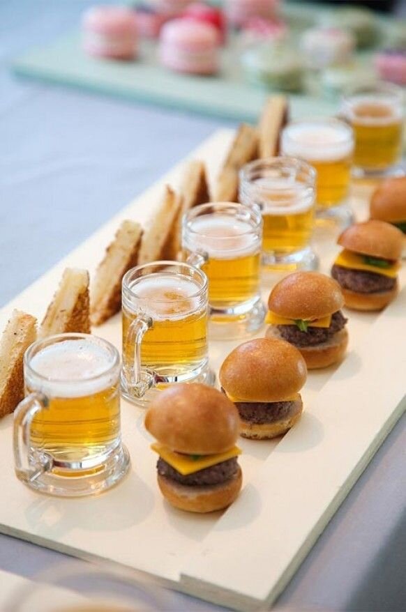 mini cheeseburgers and beer.jpg