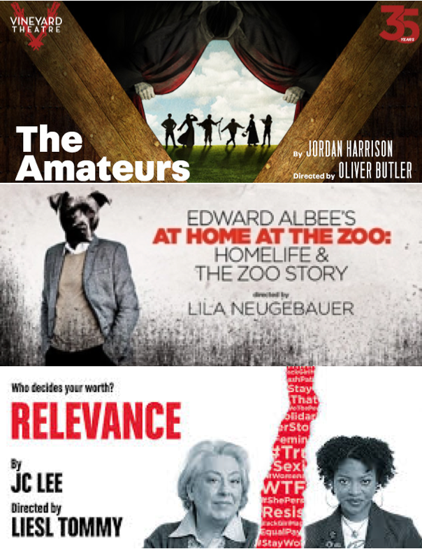 REVIEWS: "The Amateurs", "At Home at the Zoo", and "Relevance"