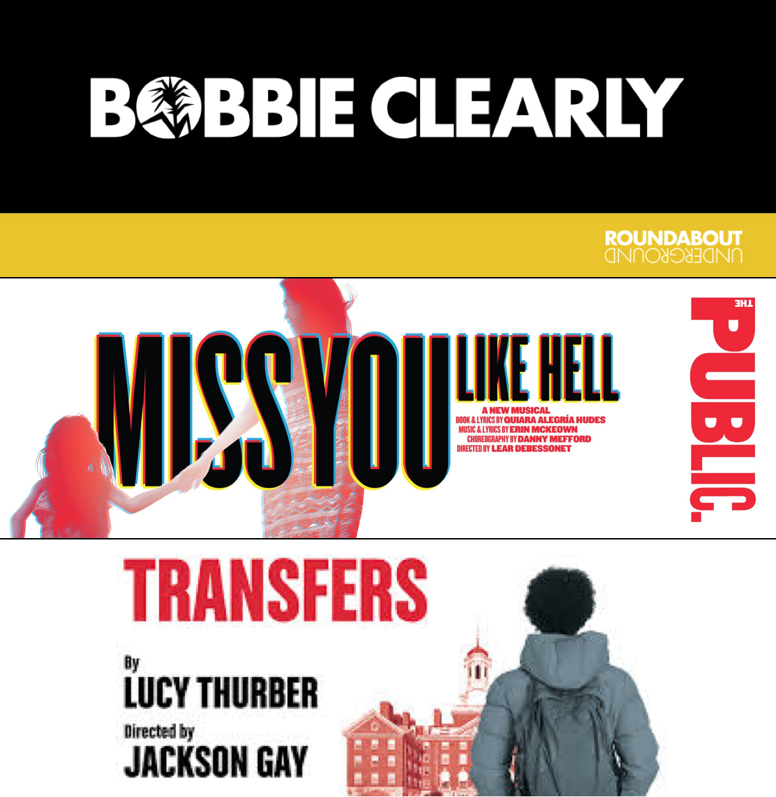 REVIEWS: “Bobbie Clearly”, “Miss You Like Hell”, and “Transfers”